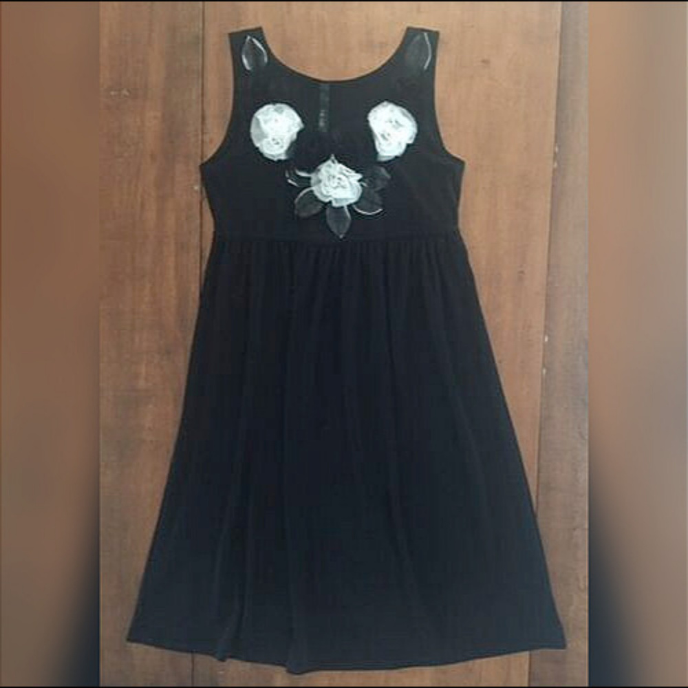 NIC & DOM SLEEVELESS EMBELLISHED BLACK DRESS nwot
